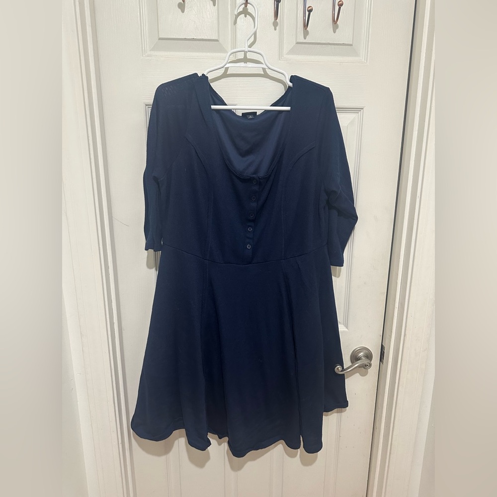 Torrid navy blue dress size 2X